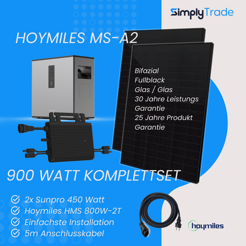 Set 900W Hoymiles MS - A2 2,24 kWh + HMS800W-2T