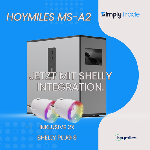 Hoymiles MS-A2 2,24 kWh inkl. 2x Shelly Plus Plug S